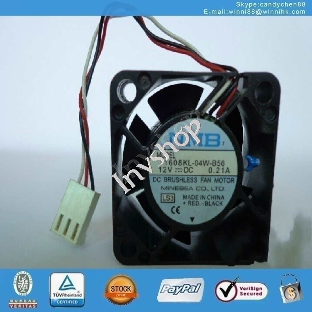 nmb 1608kl - 04w - b56 fan 40 * 40 * 20 0.21a 3pin 12v