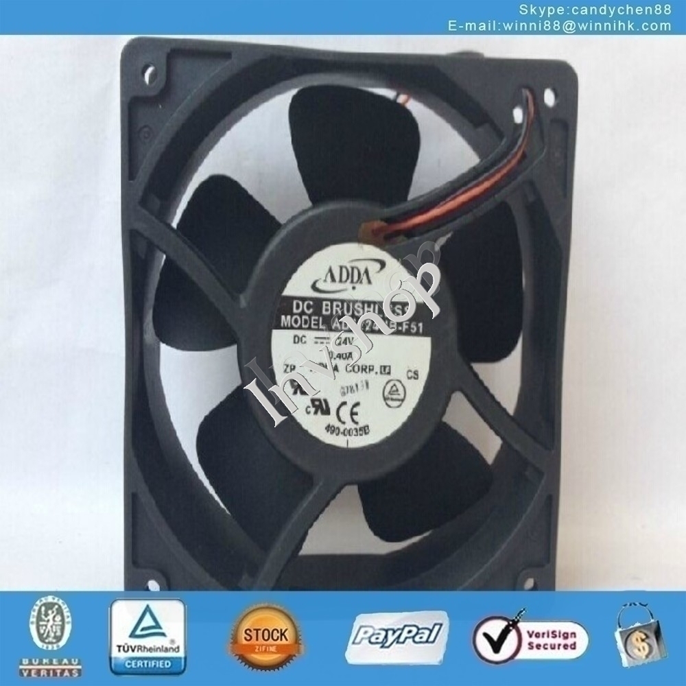 ADDA AD1224UB-F51 Fan 24V 0.40A 120*120*38mm 2Pin