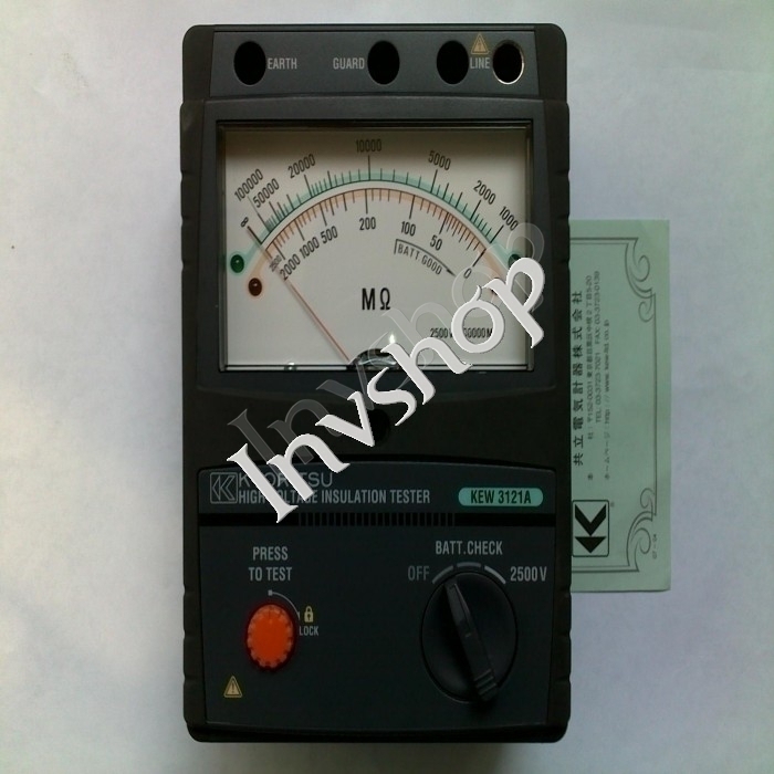 Tester 2500V KYORITSU 3121A New High Voltage Insulation Brand