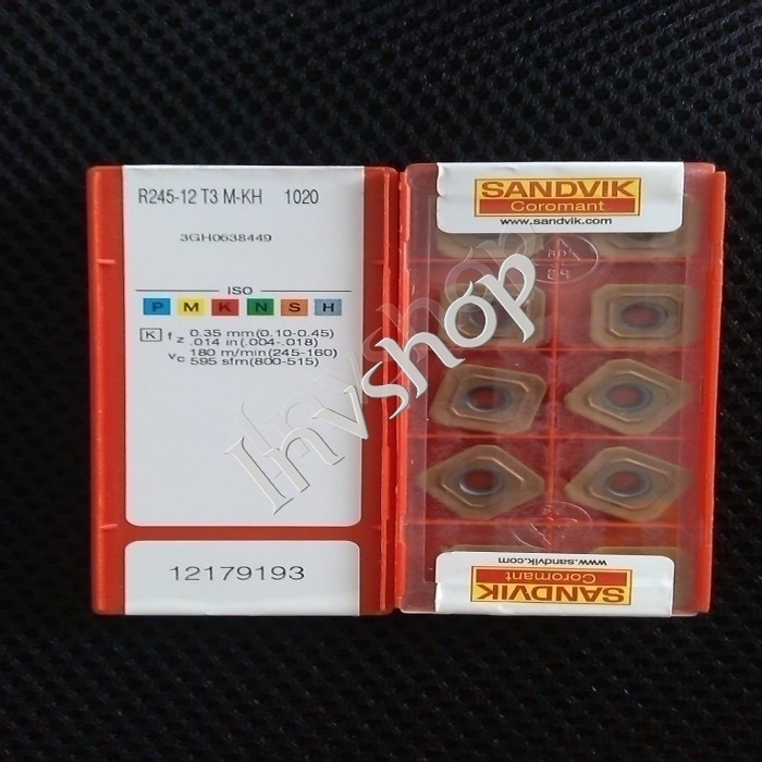 10PCS/Box SANDVIK R245-12T3M-KH New 1020 Carbide Inserts