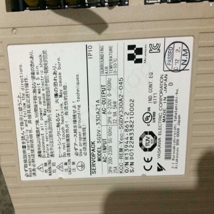 Yaskawa SGDV-330A21A USED server