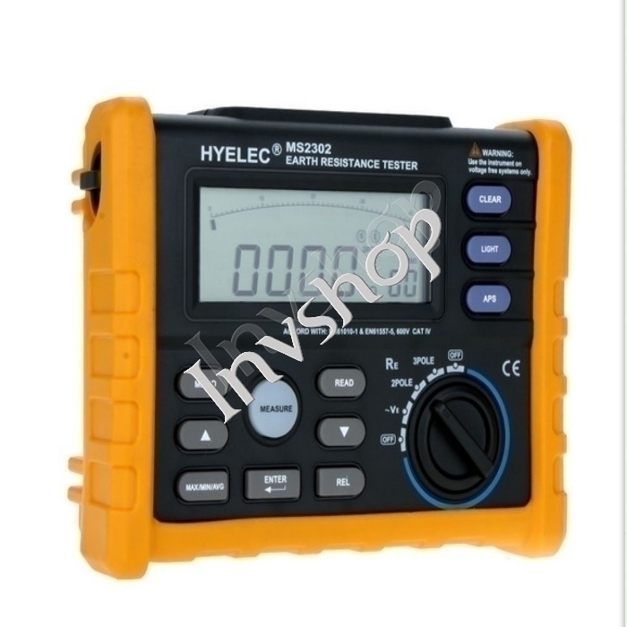 Equipments HYELEC MS2302 NEW Digital Ground Earth Resistance Tester for Electrical