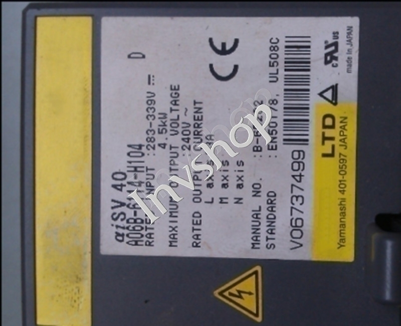 A06B-6114-H104 Fanuc Driver Ninety percent New