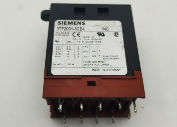 SIEMENS 3TF2001-8CB4 NEW Relay