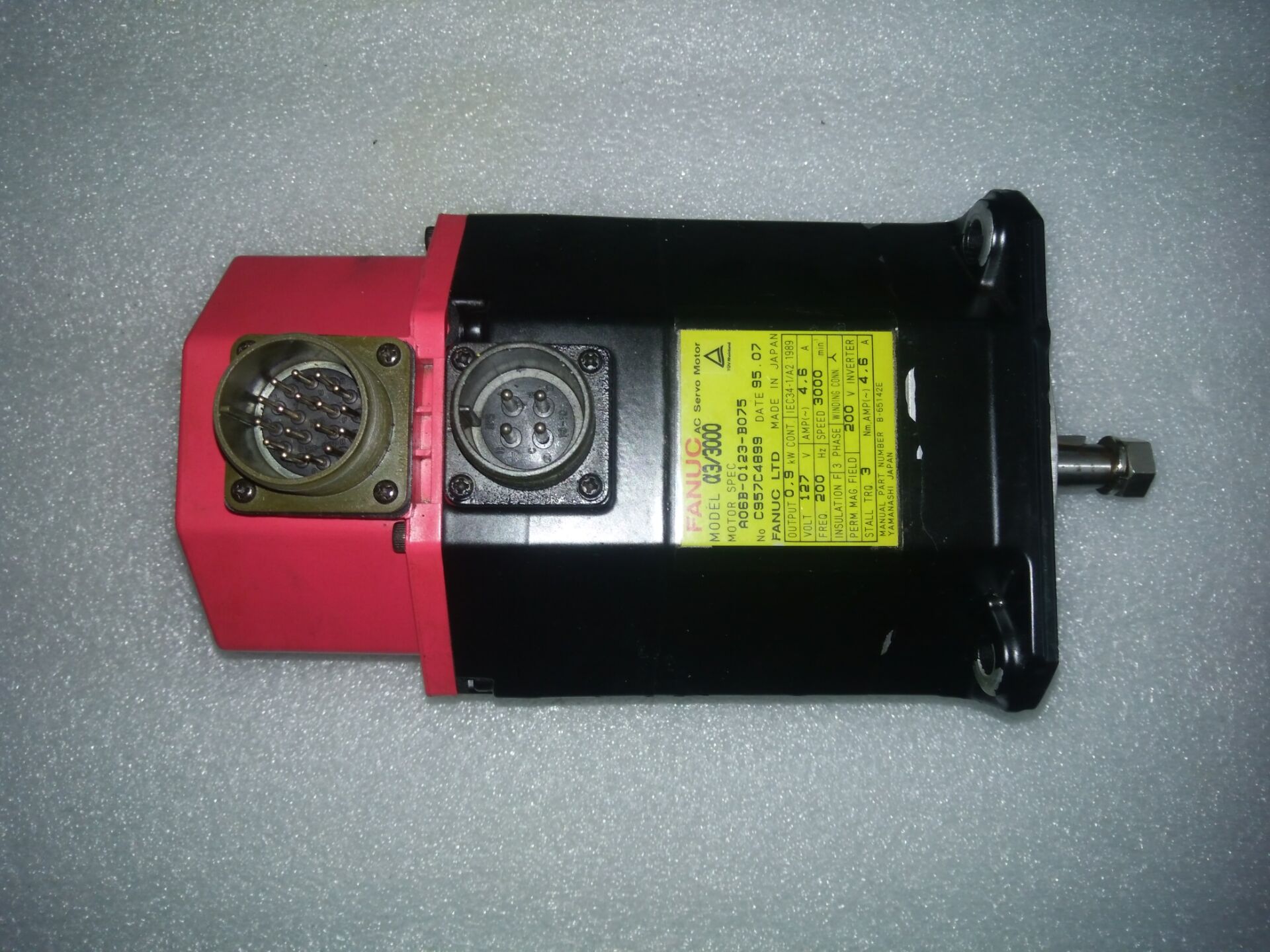 A06B-0123-B075 Fanuc Servo Motor