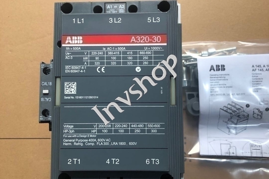 ABB A320-30/Ith=500A/ coil 110V/50Hz New and Original