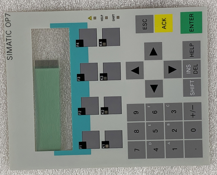 Siemens OP7/DP 6AV3607-1JC20-0AX1 6AV3607-1JC20-0AX1 Keypad Membrane