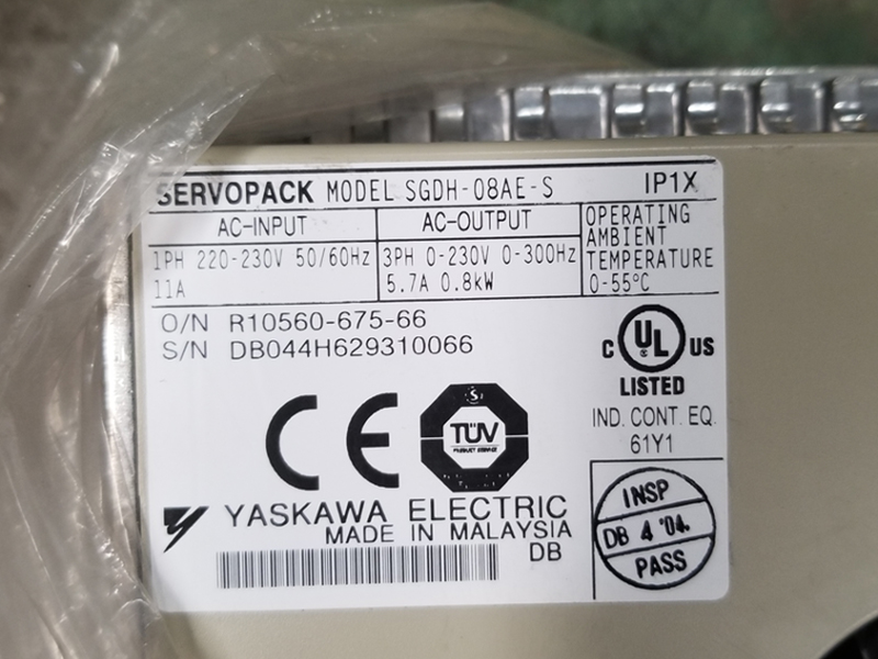 Yaskawa SGDH-08AE-S 0,8 kW SERVO-TREIBER