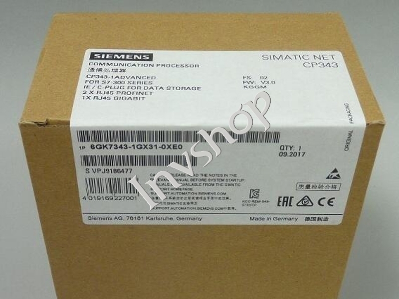 new Siemens 6GK7343-1GX31-0XE0 module