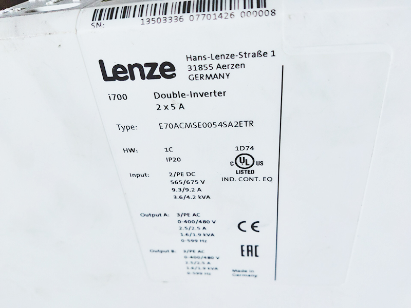 lenze module E70ACMSE0054SA2ETR